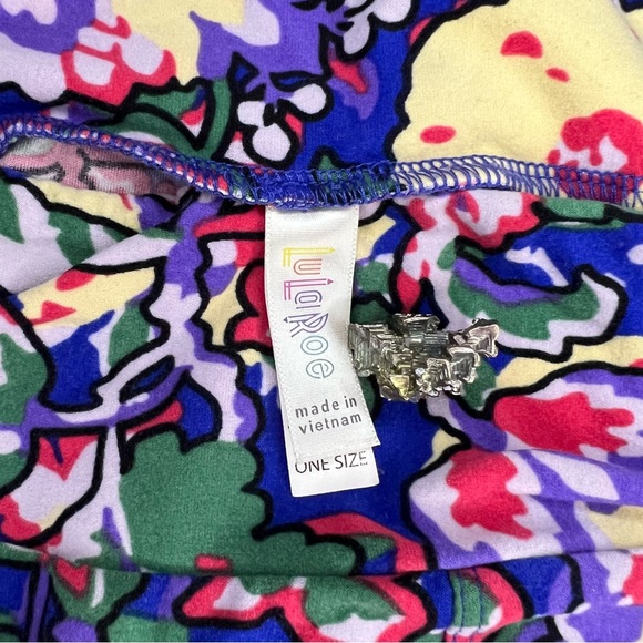 LuLaRoe Floral Multicolor Leggings - Picture 5 of 8